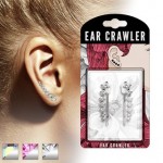 1 Pair Gem Ear Crawlers